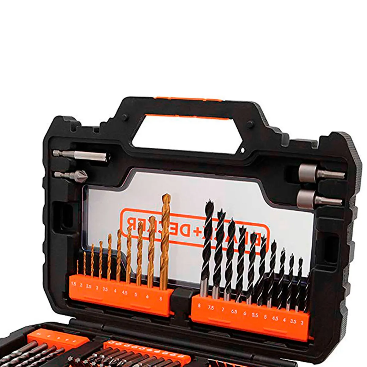 BLACK+DECKER -  Set para atornillar y perforar 104 piezas BLACK+DECKER A7230-XJ