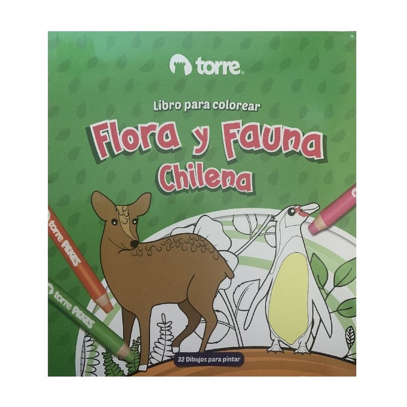 TORRE - Flora Y Fauna Chilena - Libro Para Colorear - Torre