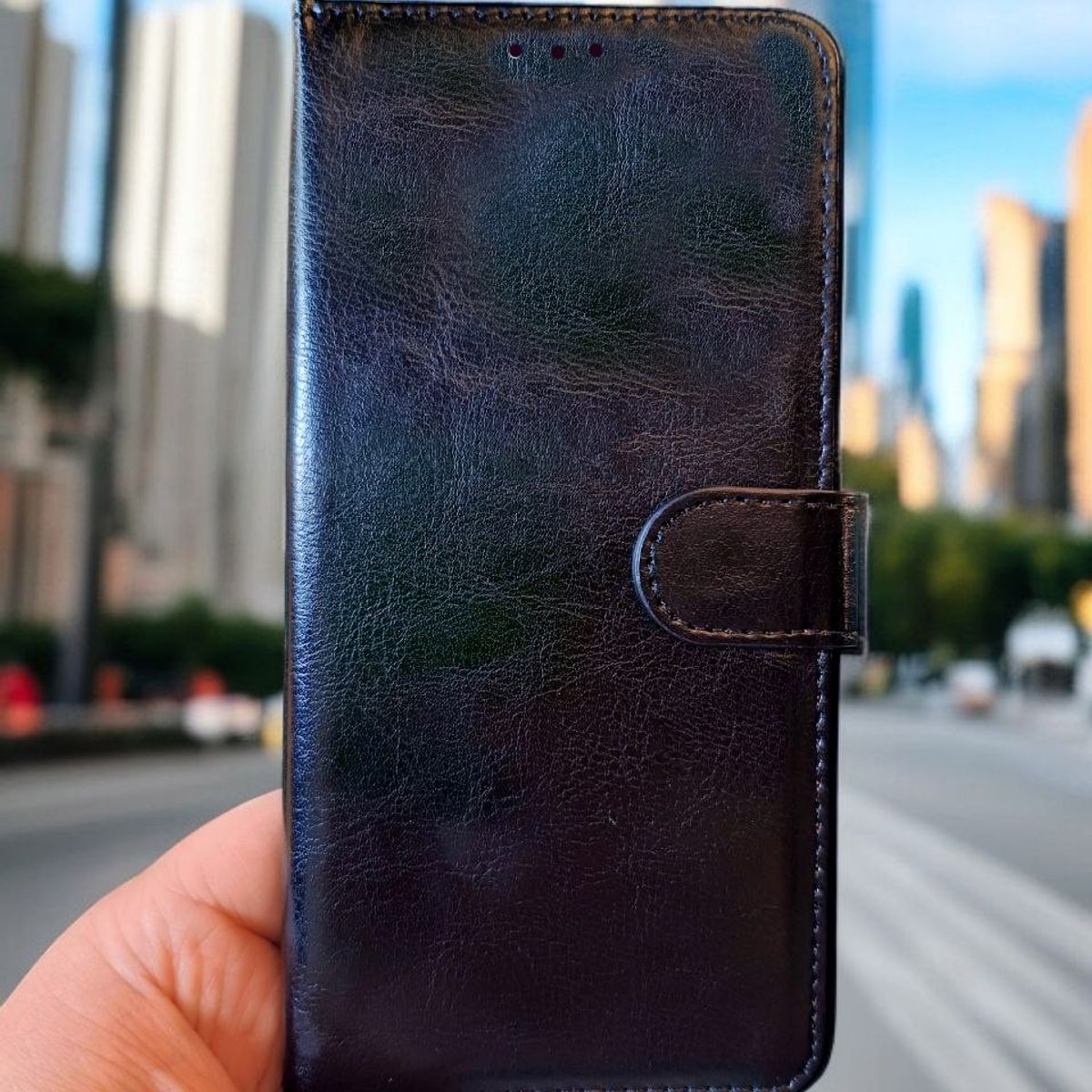 GENERICO - FLIPCOVER PARA MOTOROLA MOTO G53 /  FUNDA CON TAPA NEGRA