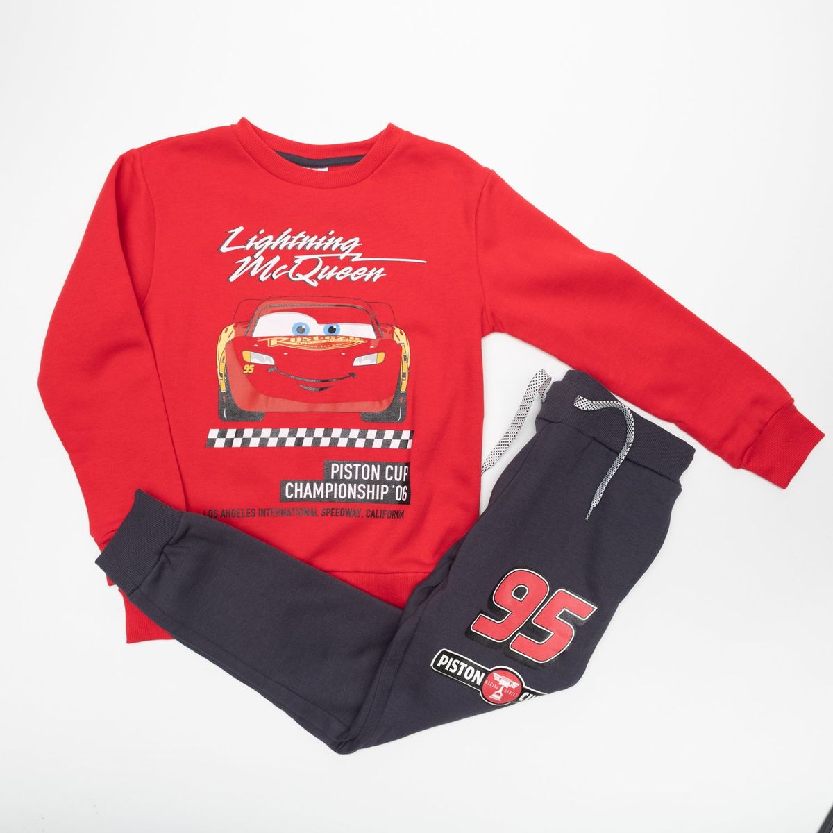 DISNEY - Conjunto Buzo Niño Cars Championship Rojo Disney
