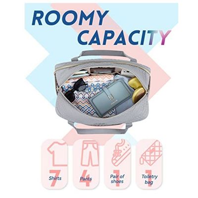 Imagen 2 del producto Bolso Fin de Semana con Bolsa para Zapatos Azul Cian