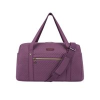 Bolso Fin de Semana con Bolsa para Zapatos Morado