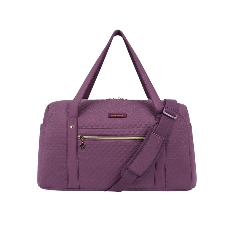 BAGSMART - BAGSMART - Bolso de Mano para Viajes con Bolsa para Zapatos - Morado