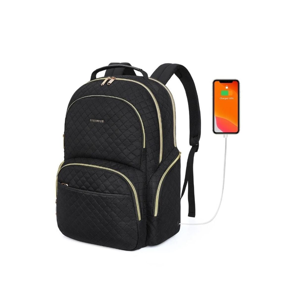 BAGSMART - Bagsmart Mochila de Viaje para Notebook 17