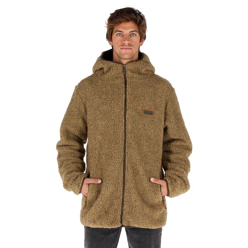 BUFFALO CHILE - Chaqueta Chiporro Mostaza Jaspeado Hombre.