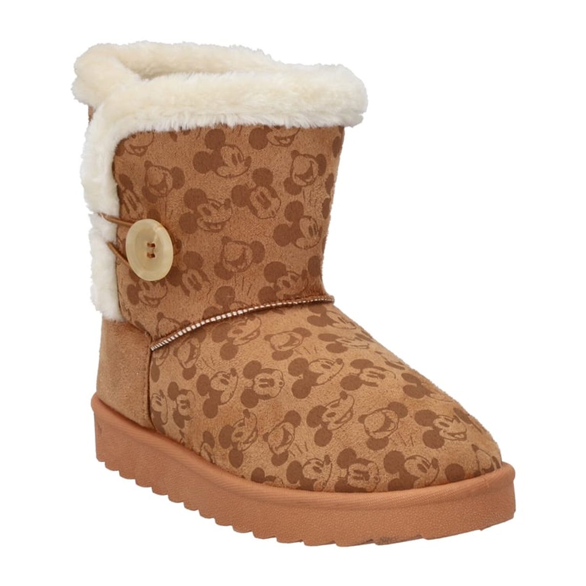 MICKEY MOUSE - Bota Alta Textil Con Chiporro Camel MICKEY MOUSE
