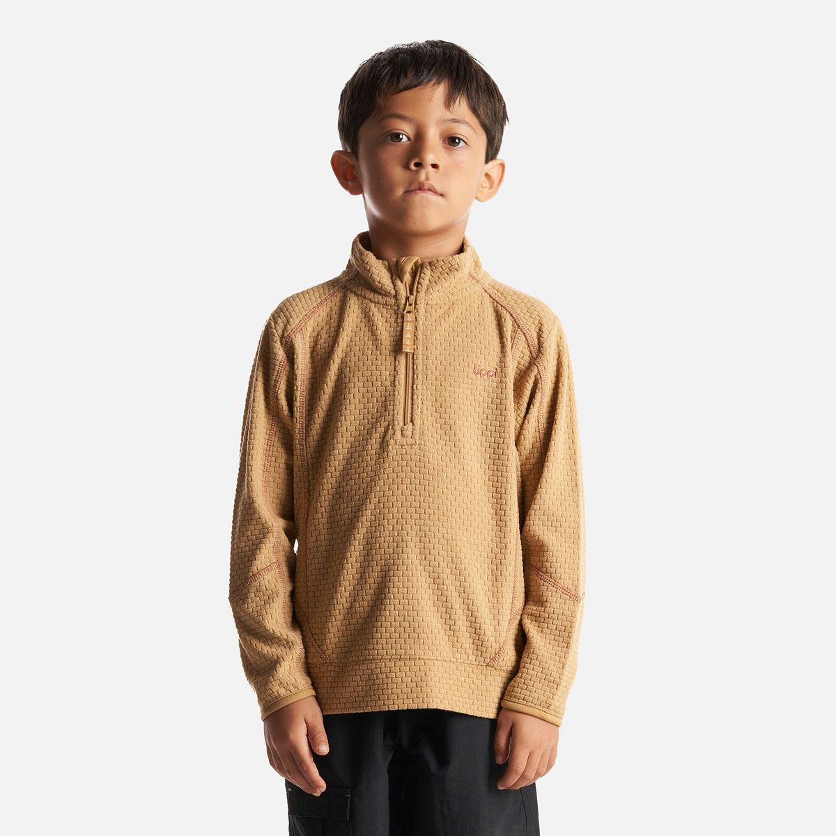 LIPPI - Poleron Niño Saltamontes Nano-F 14 Zip Taupe Lippi