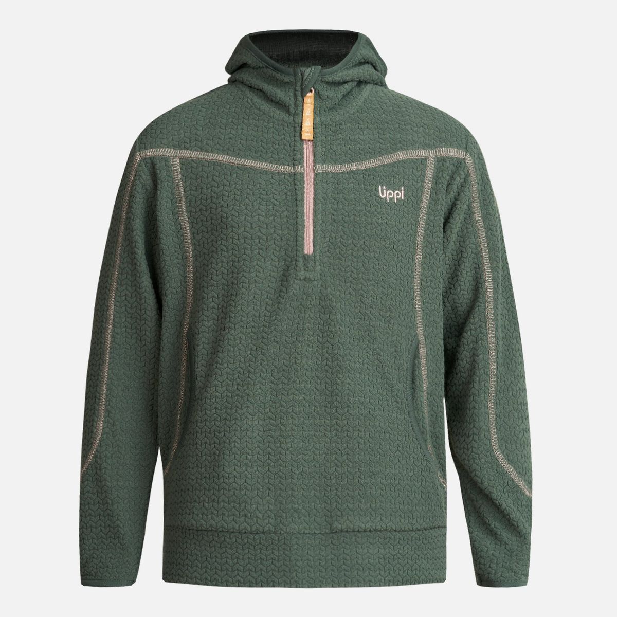 LIPPI - Poleron Niña Saltamontes Nano-F 14 Zip Hoody Verde Botella Lippi