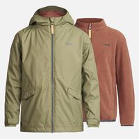 Chaqueta Niño Snowball Fusion-3 Hoody Jacket Verde/Terracota