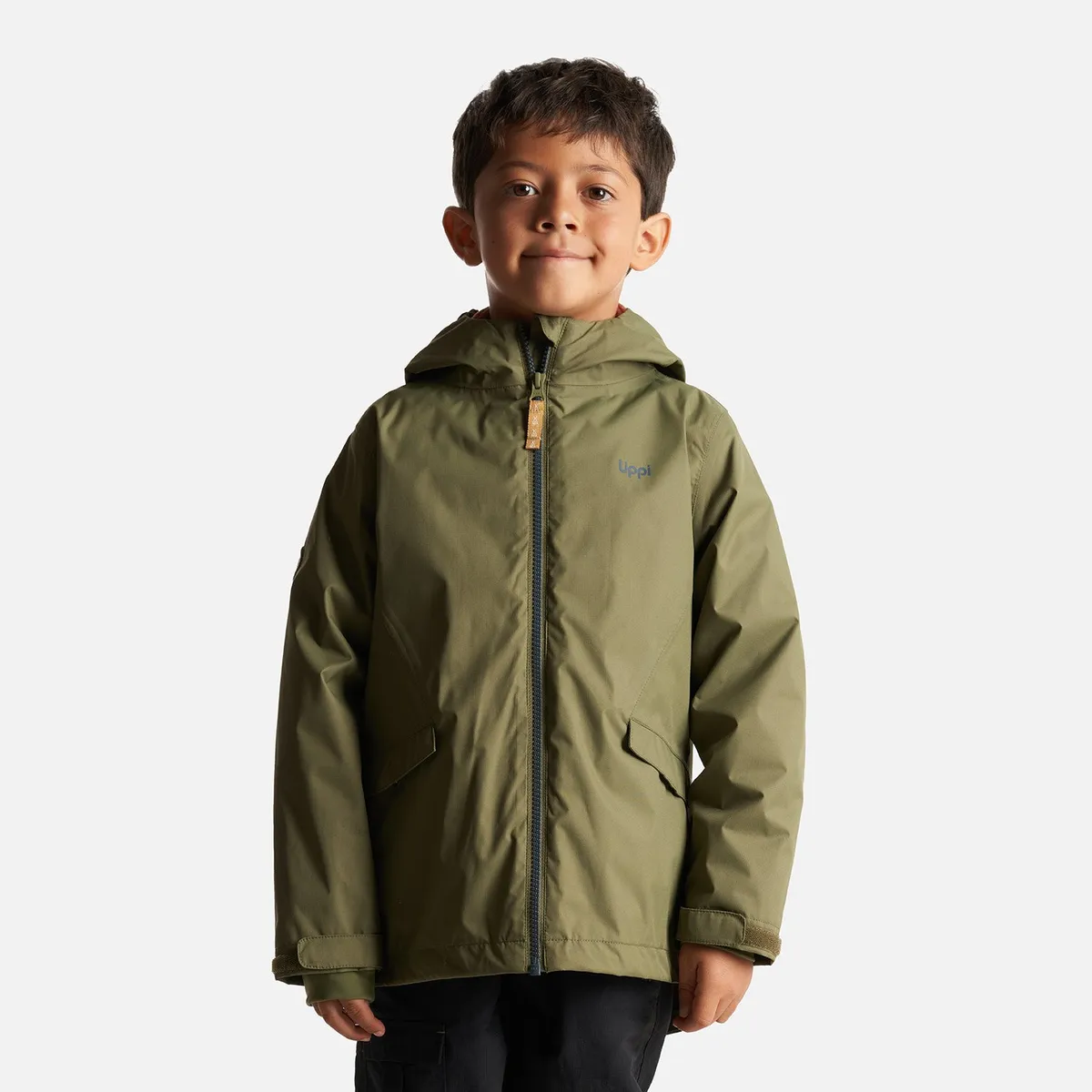LIPPI - Chaqueta Niño Snowball Fusion-3 Hoody Jacket Verde/Terracota Lippi