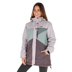 BUFFALO CHILE - Parka Impermeable Camaleon Morado - Lana Jaspeado Mujer
