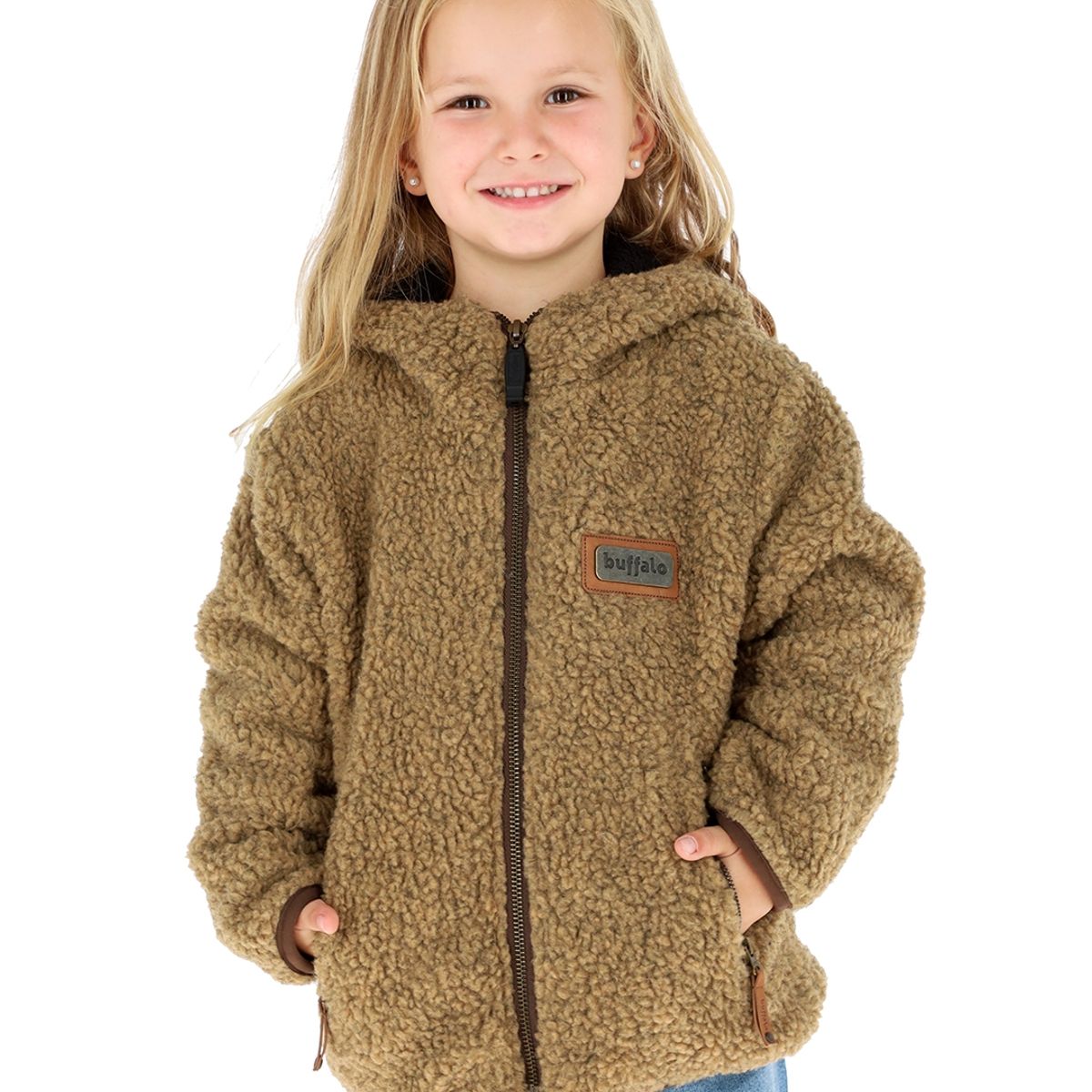 BUFFALO CHILE - Chaqueta Chiporro Mostaza Jaspeado Niños