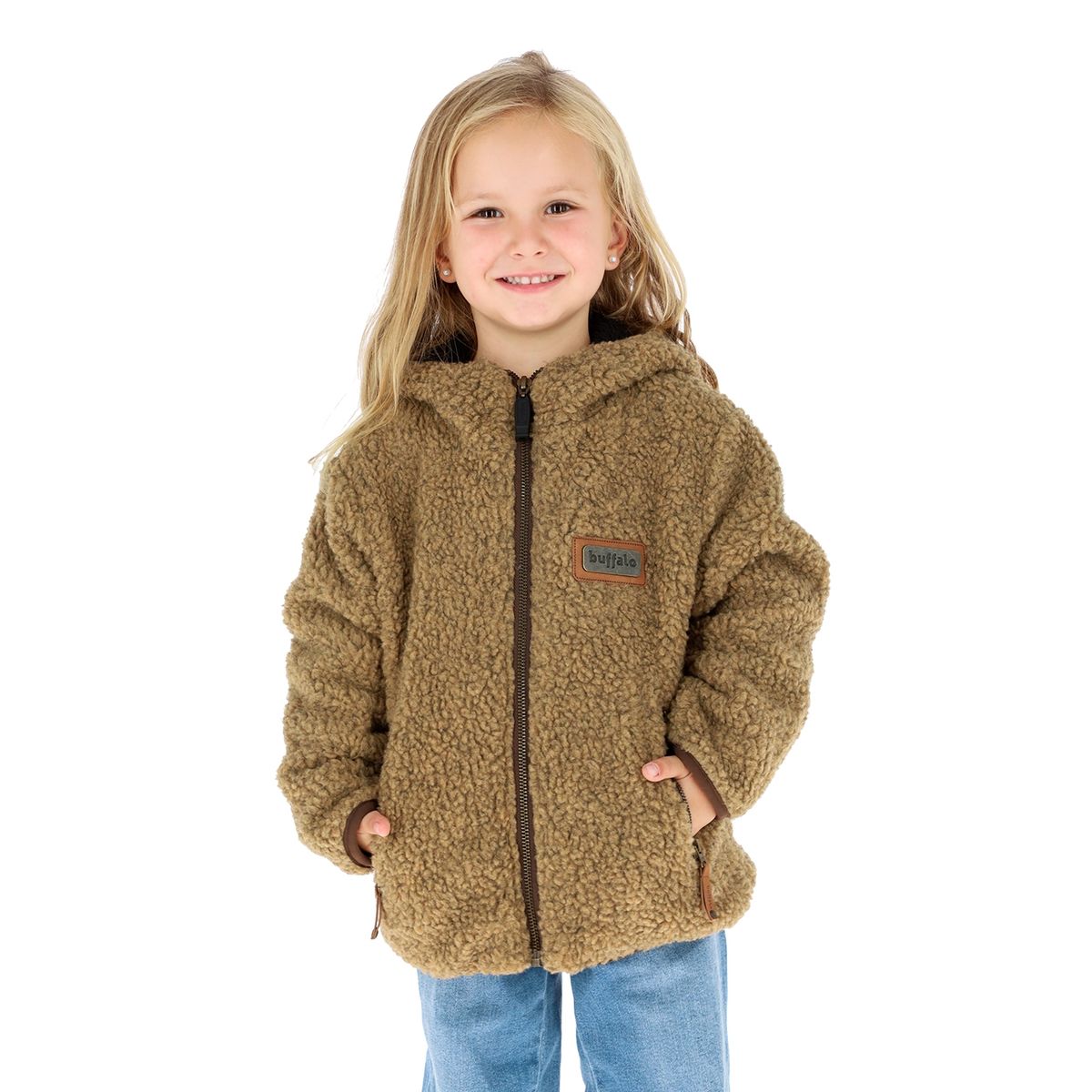 BUFFALO CHILE - Chaqueta Chiporro Mostaza Jaspeado Niños