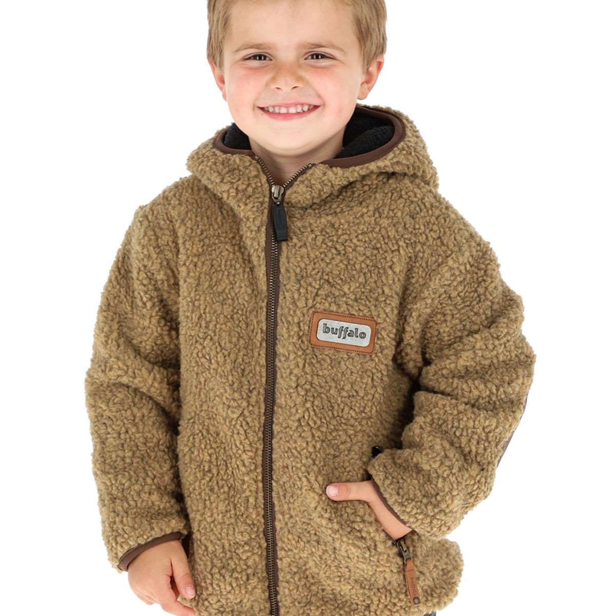 BUFFALO CHILE - Chaqueta Chiporro Mostaza Jaspeado Niños