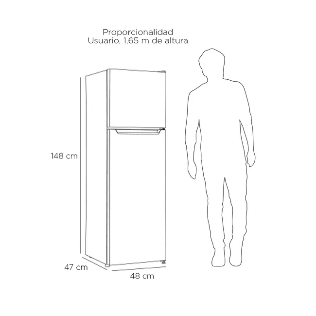 LIBERO - REFRIGERADOR TOP MOUNT FRIO DIRECTO 168 LTS LRT-200DFI INOX