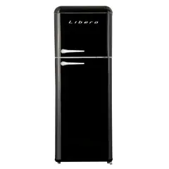 LIBERO - REFRIGERADOR RETRO FRIO DIRECTO 203 LTS LRT-210DFNR NEGRO