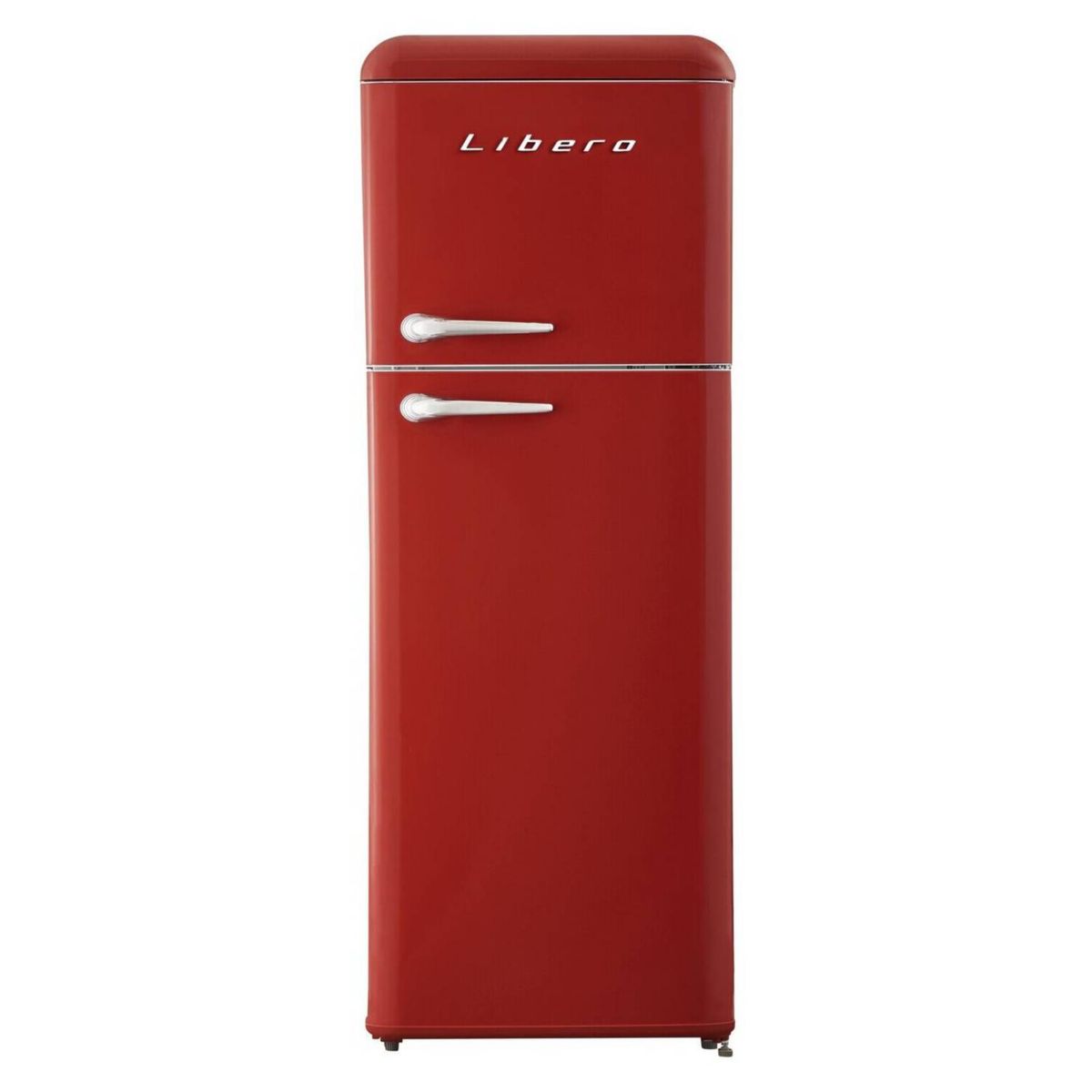 LIBERO - REFRIGERADOR RETRO FRIO DIRECTO 203 LTS LRT-210DFRR ROJO