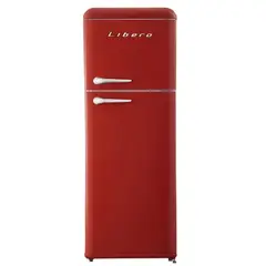 LIBERO - REFRIGERADOR RETRO FRIO DIRECTO 204 LTS LRT-210DFRR ROJO