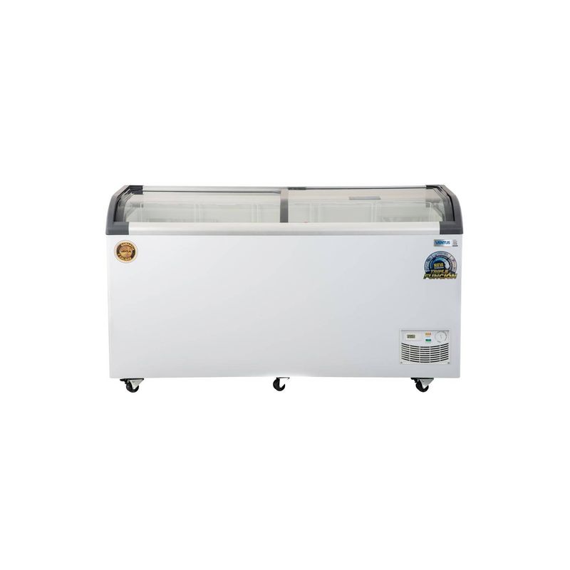 VENTUS - Conservadora Triple Función Tapa de Vidrio Curvo CTV520Q VENTUS