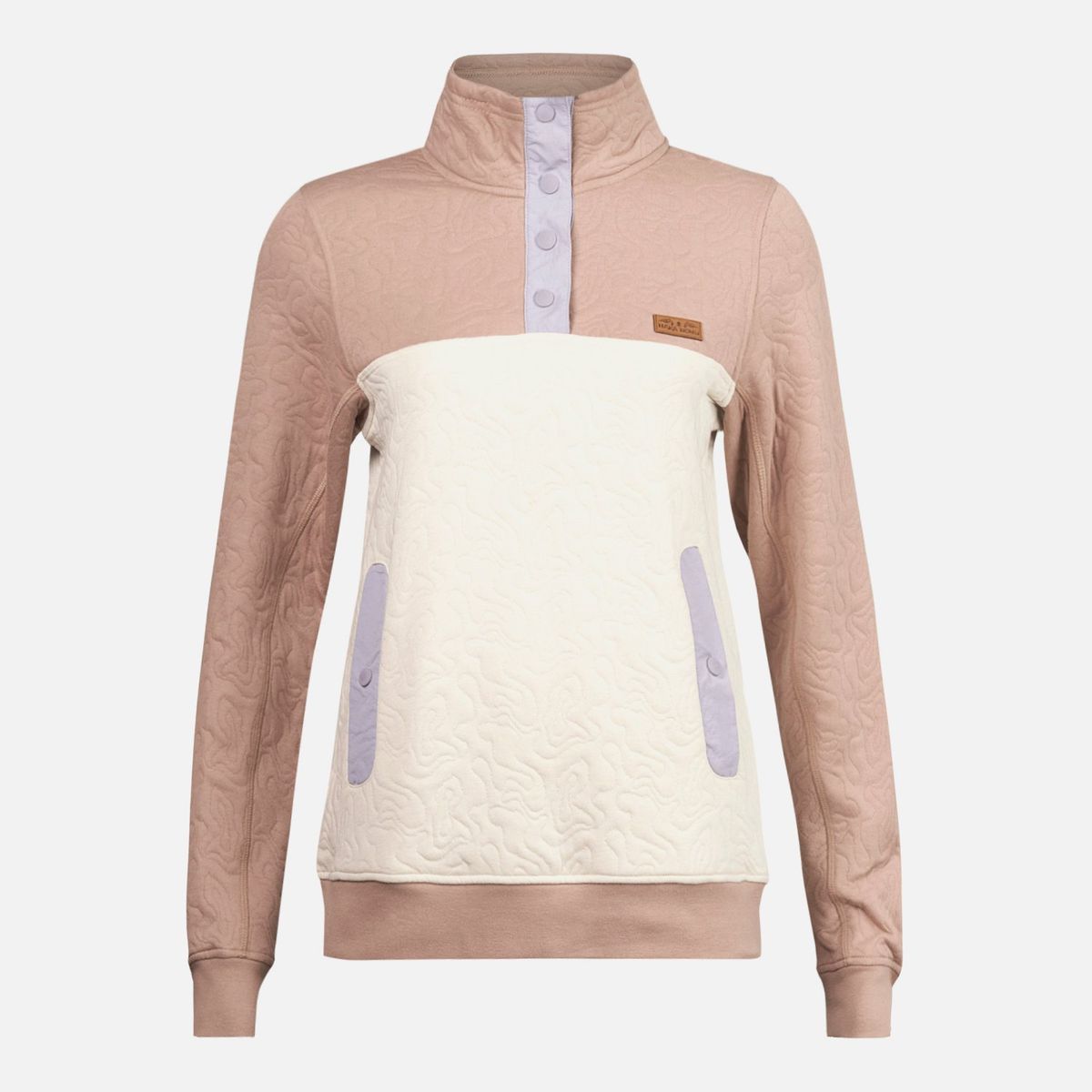 HAKA HONU - Poleron Mujer Tokerau Insulado Arena/Beige Haka Honu