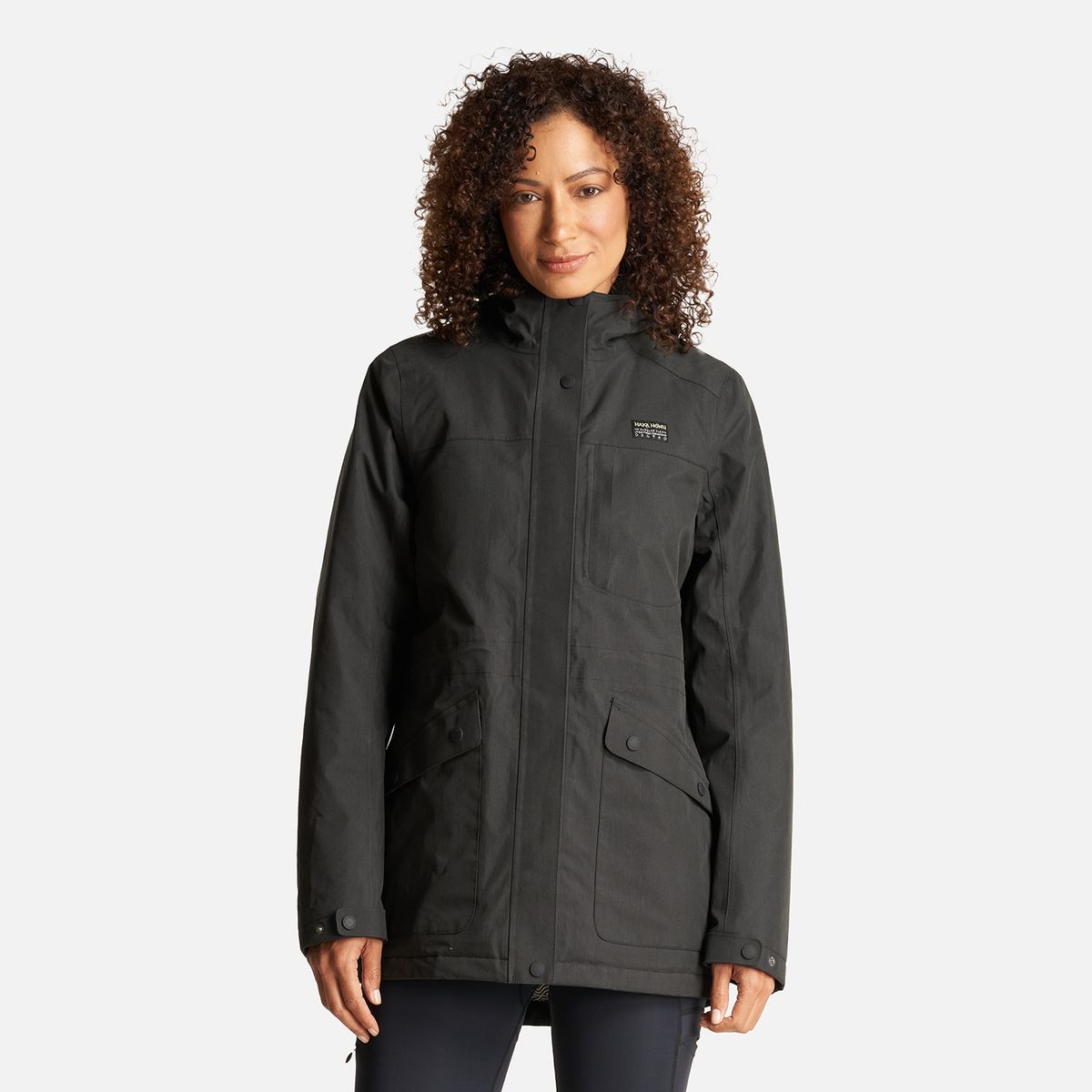 HAKA HONU - Chaqueta Mujer Yak Negro Haka Honu