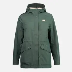 HAKA HONU - Chaqueta Mujer Yak Verde Bosque