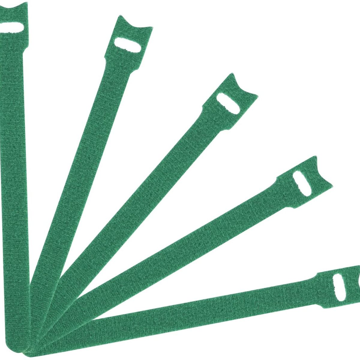 GENERICO - Amarra Cable Velcro Verde 20 Unidades Cinta Amarracable