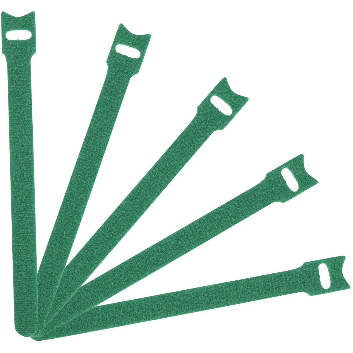 GENERICO - Amarra Cable Velcro Verde 20 Unidades Cinta Amarracable