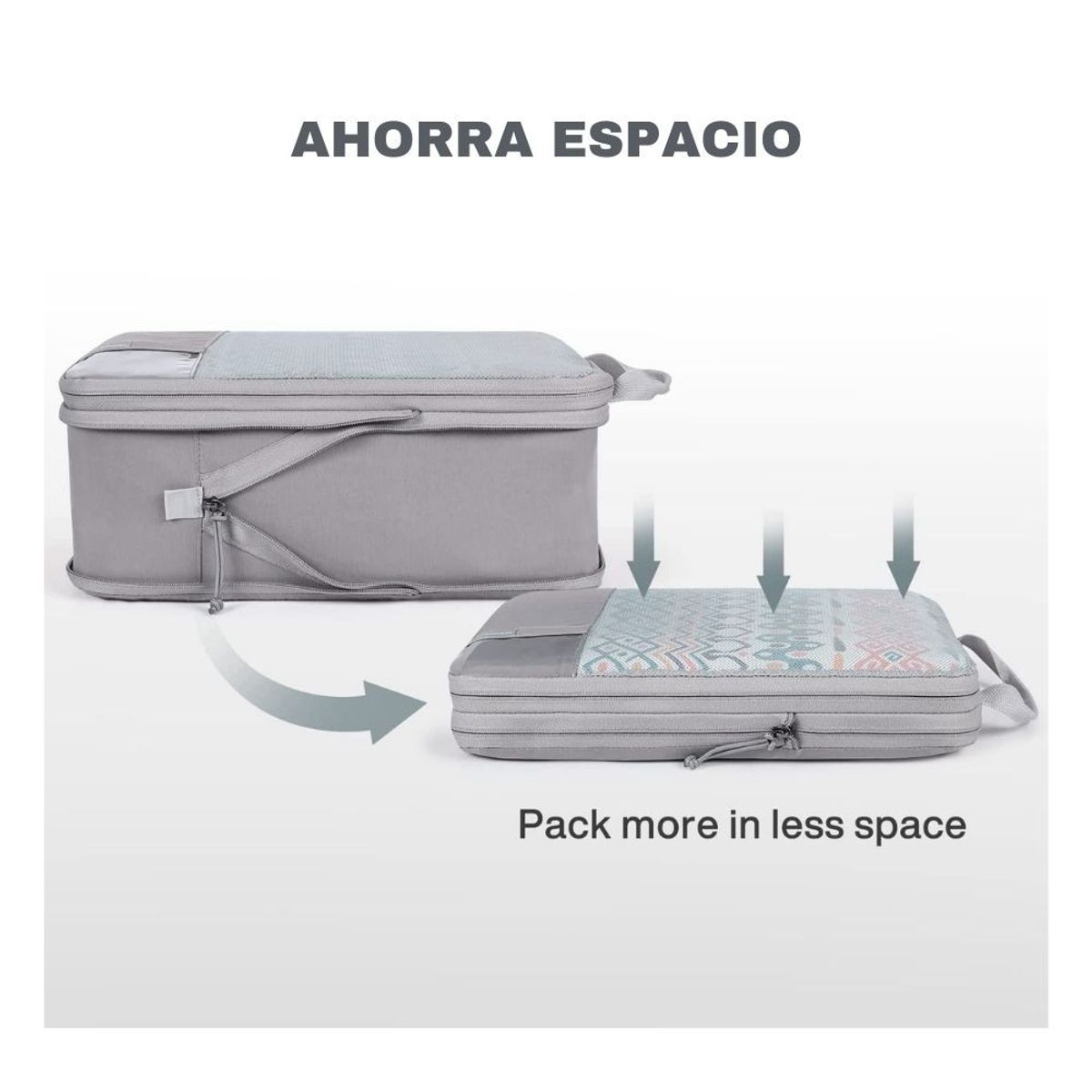 BAGSMART - Bagsmart Organizadores de Equipaje con Compresión 6 pzs Gris