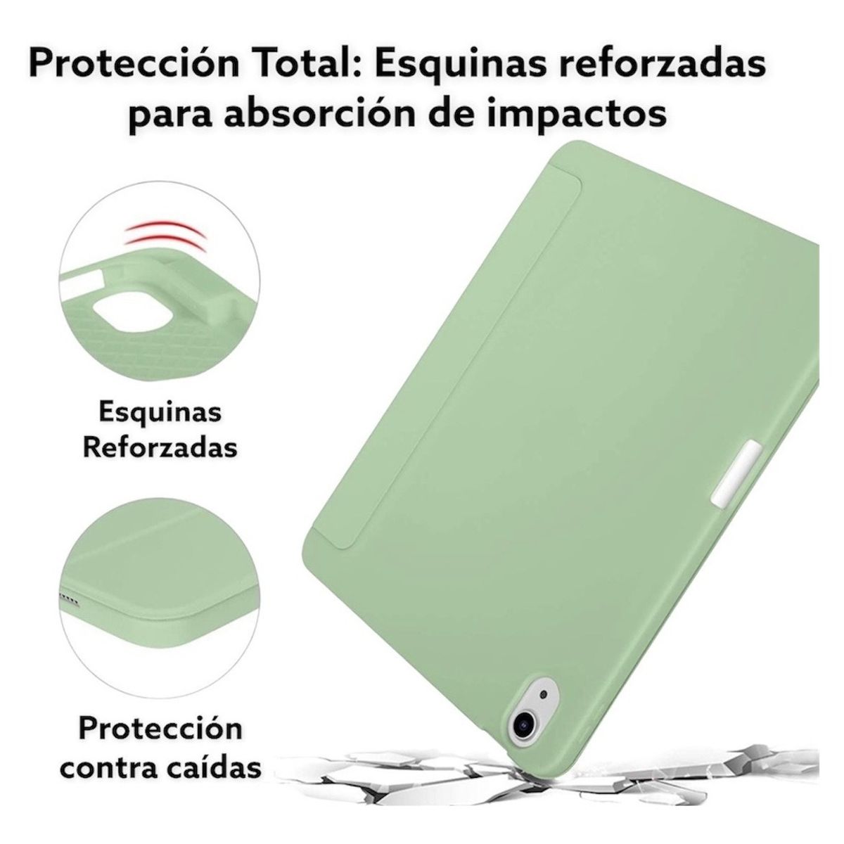 GENERICO - Funda Para iPad Pro 11 M2 4 Gen Ranura Carga Magnética Color Gris