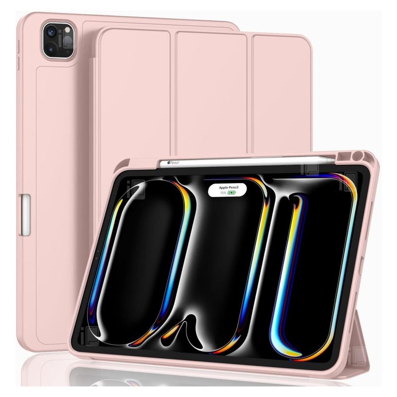 GENERICO - Funda Para iPad Pro 11 M2 4 Gen Ranura Carga Magnética Color Rosado - Rosa - 0