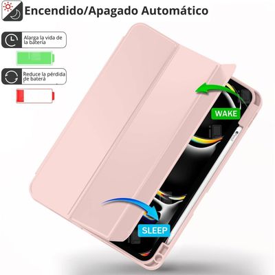Imagen 2 del producto Funda Para iPad Pro 11 M2 4 Gen Ranura Carga Magnética - Rosa - 0