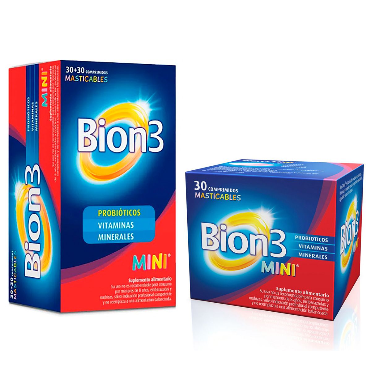 BION - Pack 60 + 30 Bion 3 Mini Comprimidos Masticables