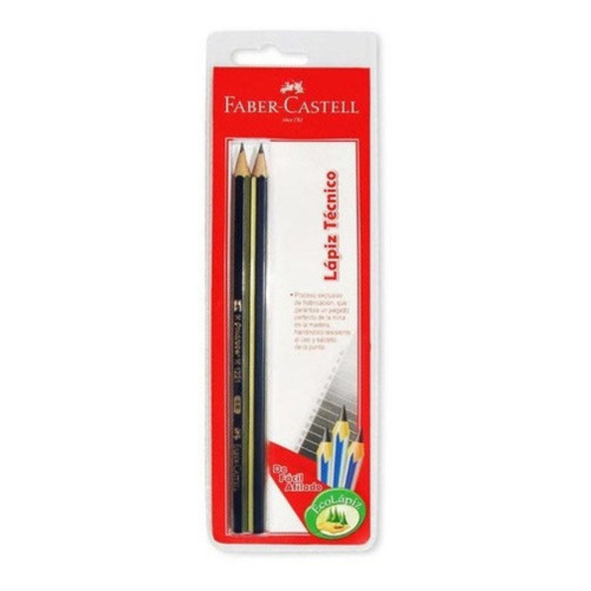 FABER-CASTELL - Lápiz Grafito Goldfaber Faber-Castell 1221 5B x2 uds.