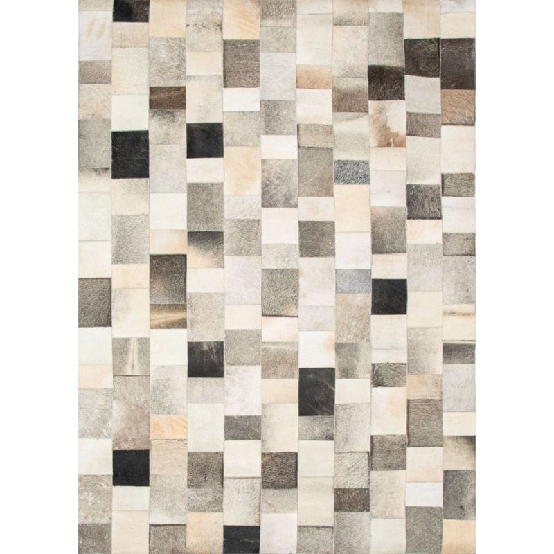 BAZHARS - Alfombra Patch Cuero Nir 506 190X290 Bazhars