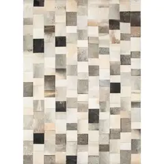 BAZHARS - Alfombra Patch Cuero Nir 506 190X290