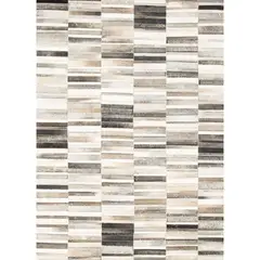 BAZHARS - ALFOMBRA 190X290 CM PATCH CUERO NIR 511