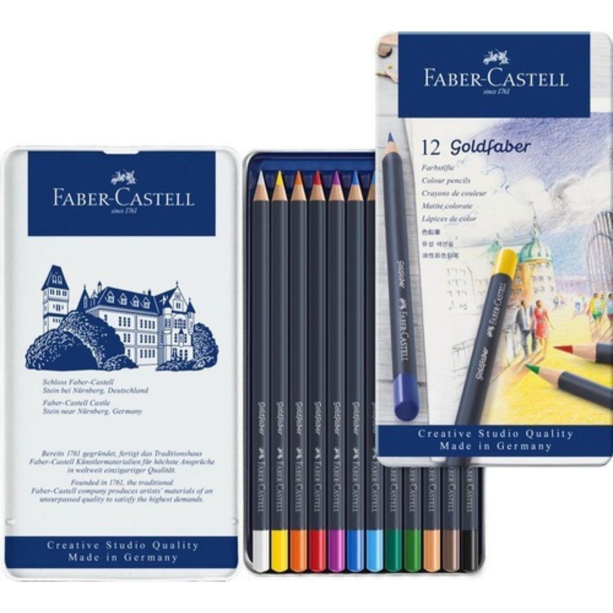 FABER-CASTELL - Lápiz De Color Goldfaber Faber-Castell x12 Colores