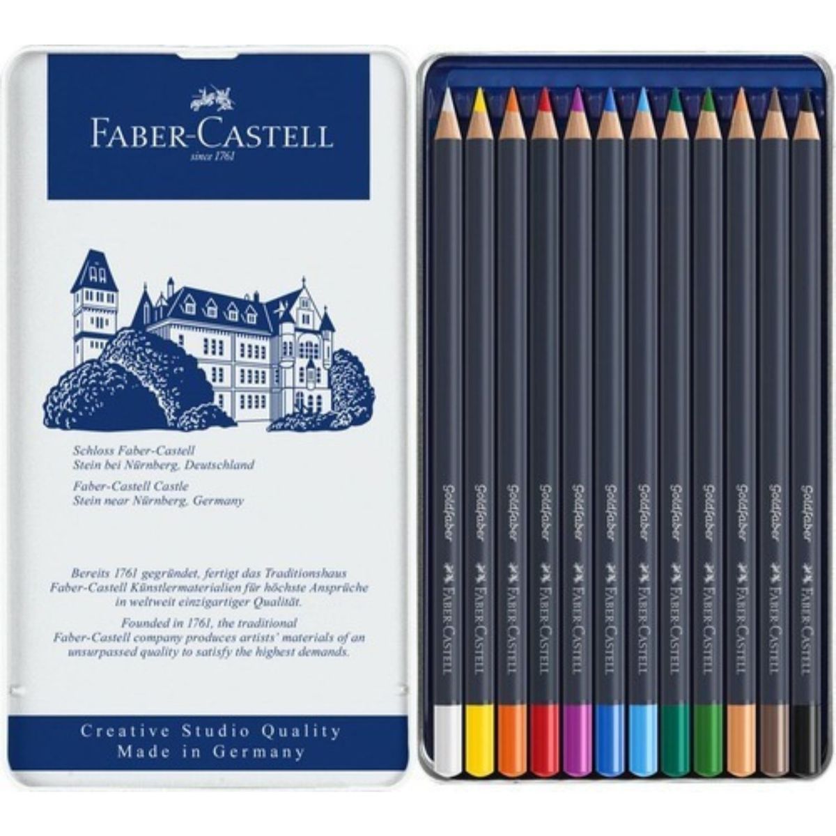 FABER-CASTELL - Lápiz De Color Goldfaber Faber-Castell x12 Colores