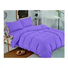 GENERICO - Juego De Sabanas Unicolor Lila 2.0 Plazas (Queen) 144 Hilos