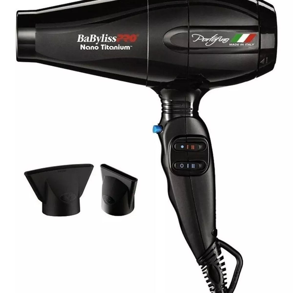 BABYLISS PRO - Secador de pelo BaBylissPRO Nano Titanium Portofino 6600 Negro