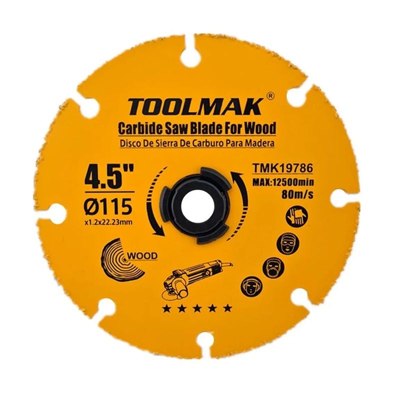 GENERICO - Disco De Corte Para Esmeril 115mm Multiuso Toolmak Tmk19786