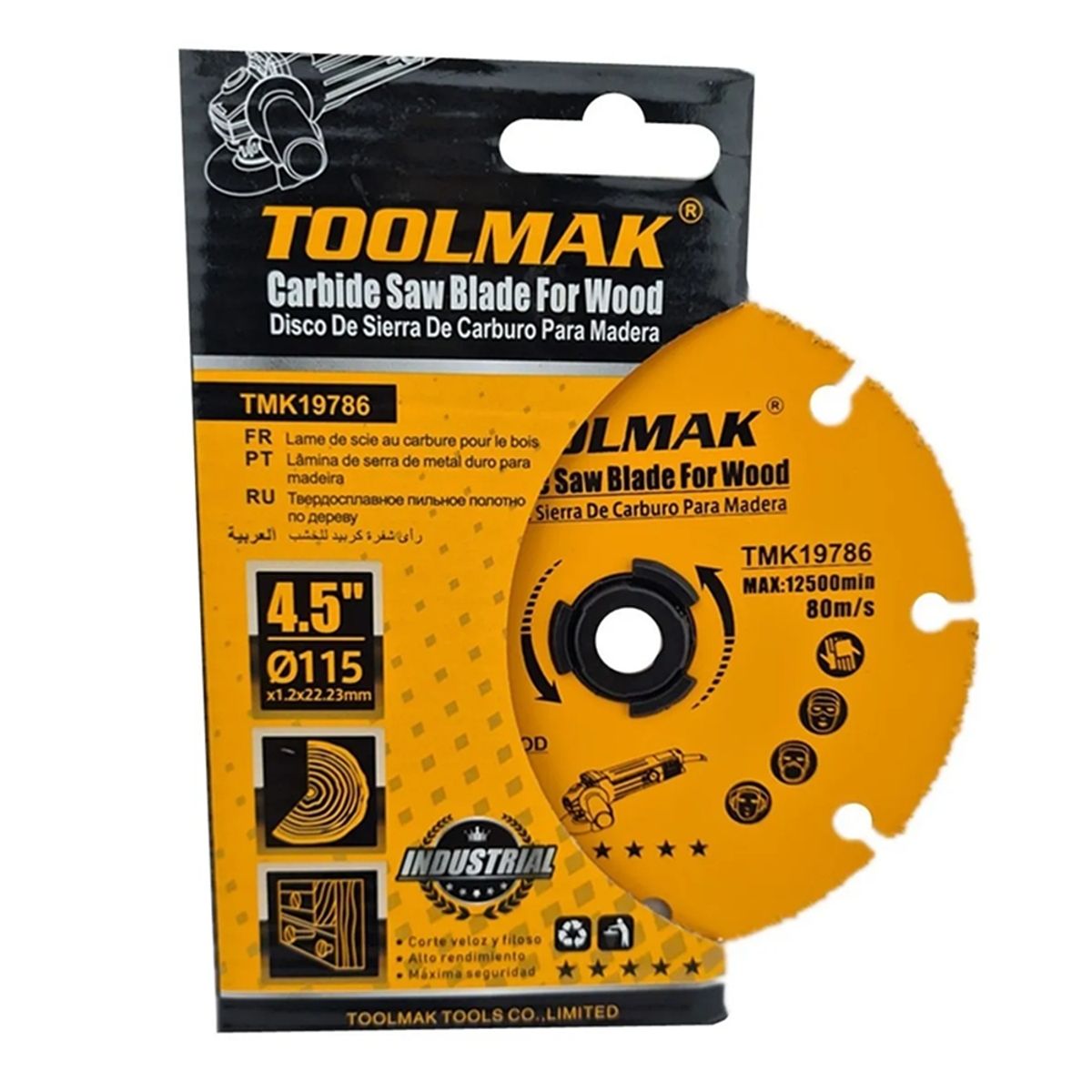 GENERICO - Disco De Corte Para Esmeril 115mm Multiuso Toolmak Tmk19786