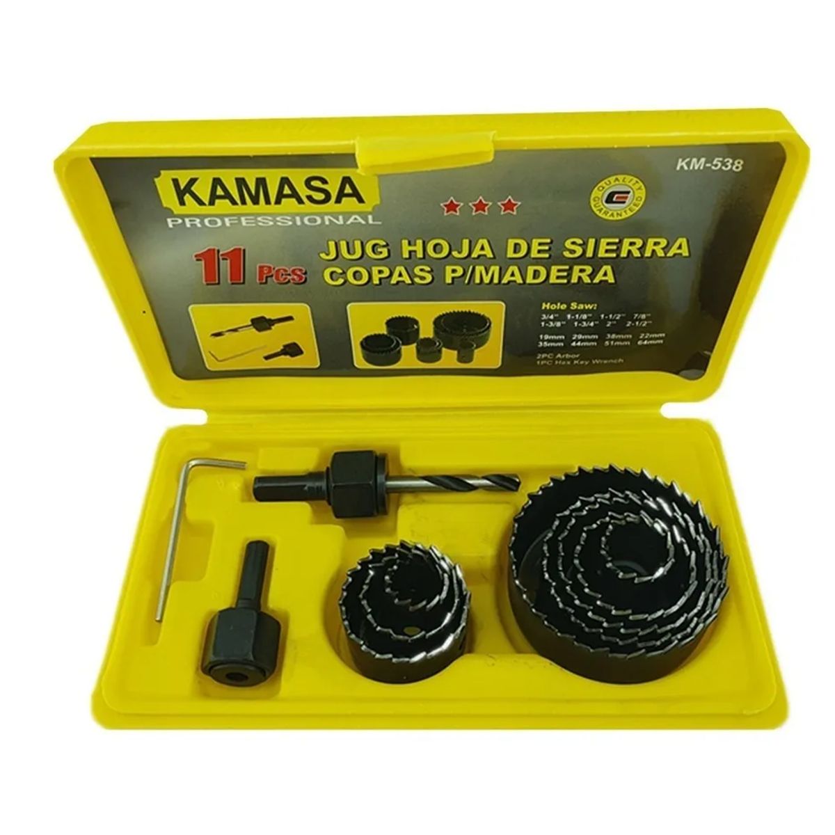 KAMASA - Juego De Hoja De Sierra Copas 11 Piezas Kamasa