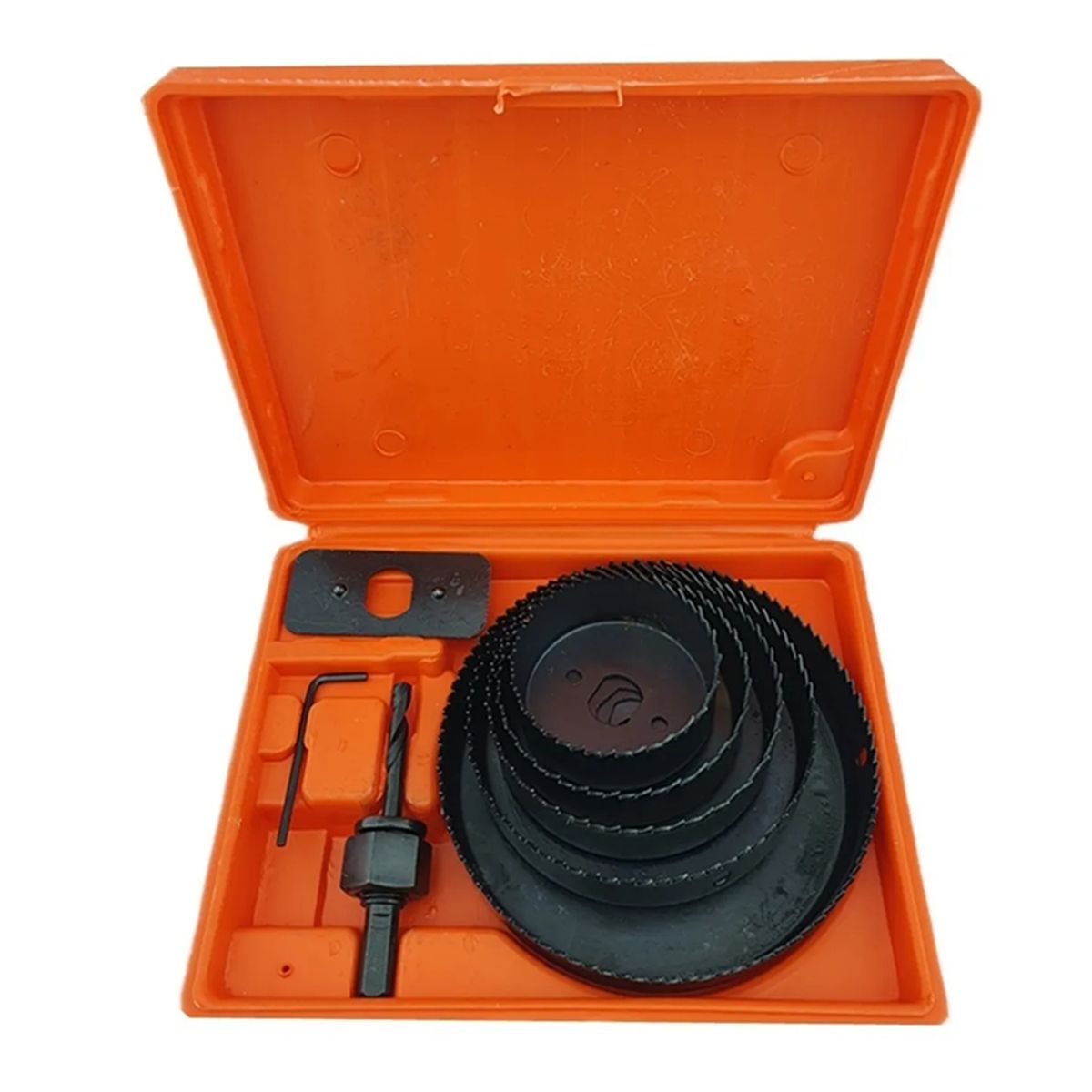 GENERICO - Juego Hoja Broca Sierra Copa Para Madera 8 Piezas Toolmak