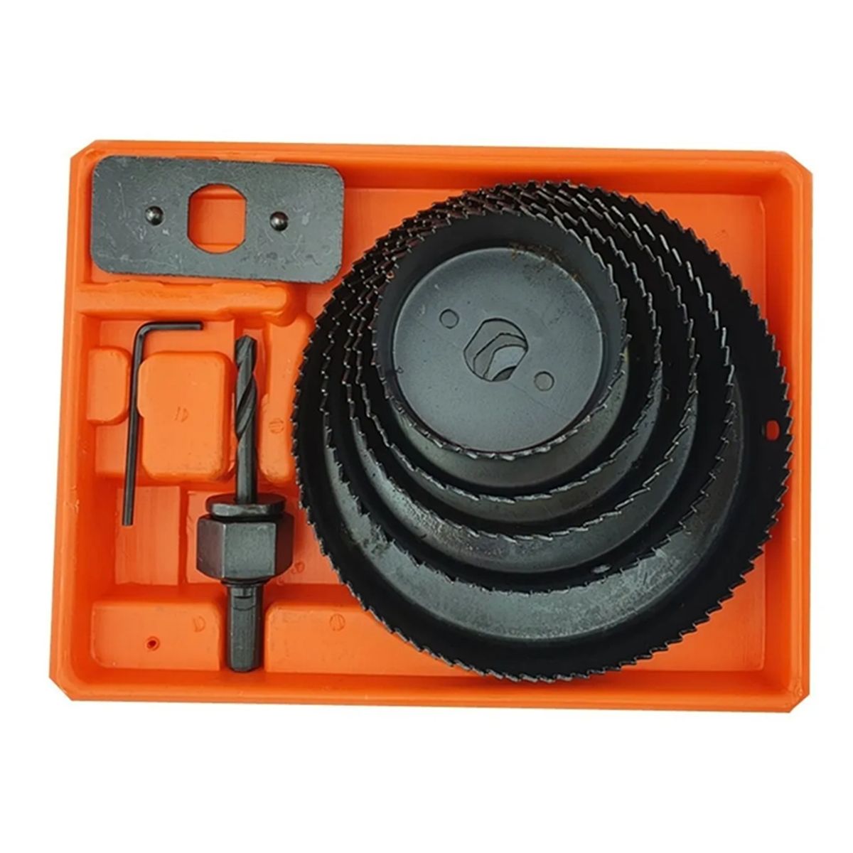 GENERICO - Juego Hoja Broca Sierra Copa Para Madera 8 Piezas Toolmak