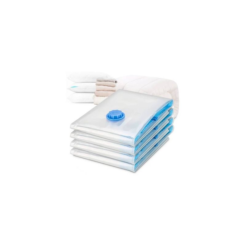 GENERICO - Pack 12 Bolsas Al Vacio Comprimir Ropa Ahorra Espacio 80 x 110