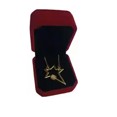 GENERICO - Caja De Anillo Joyas Terciopelo Negra Fondo Negro Venzhop