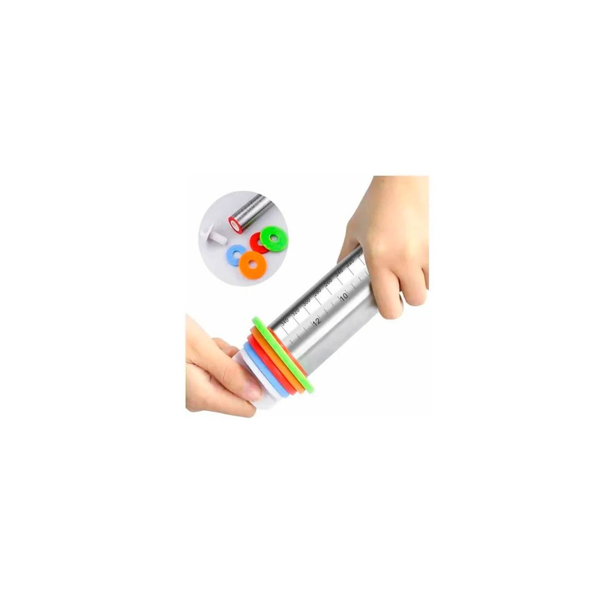 GENERICO - Uslero Regulable De Acero Inoxidable Para Repostería 35 Cm