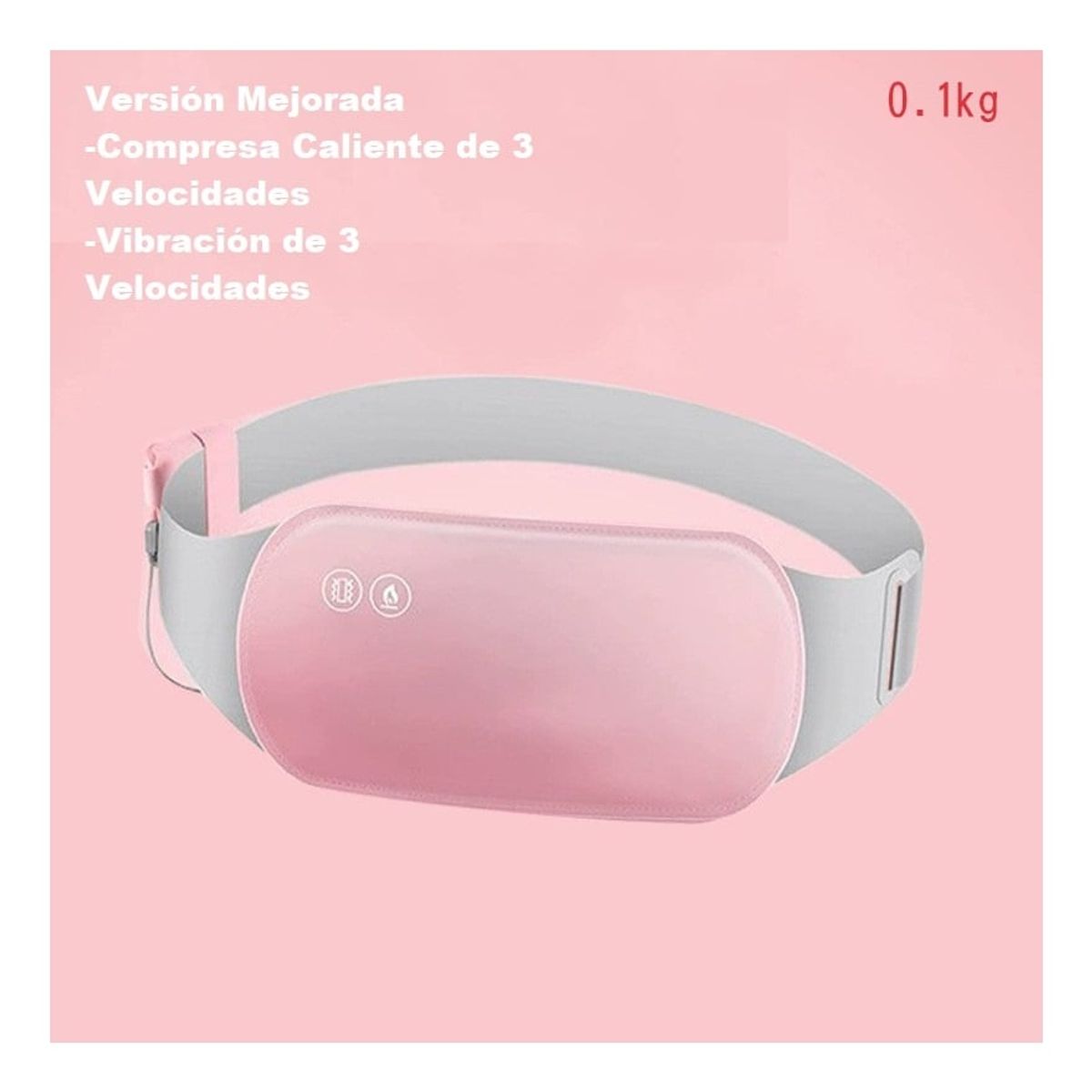 GENERICO - Cinturón Calefacción Regulada Masaje Alivio Menstrual Dolor
